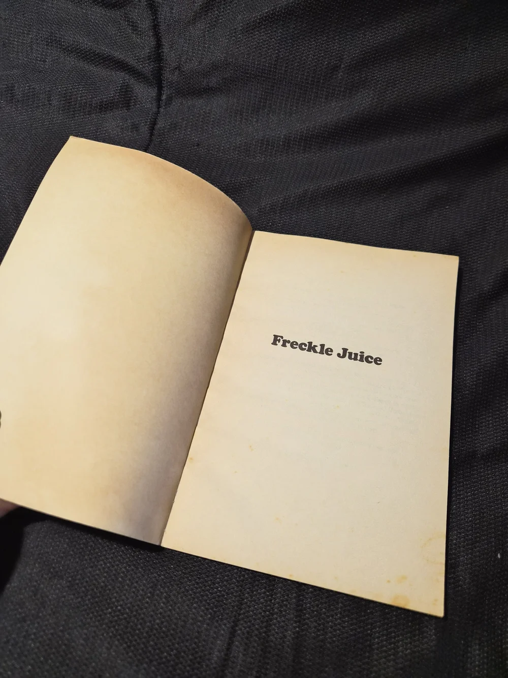 Judy Blume Freckle Juice - Yellow Cover